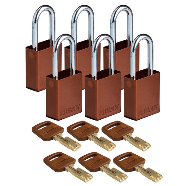 Brady Sigurnosni Katanci SafeKey Aluminijum 38,1 mm Pakovanje 6 Komada 307995W