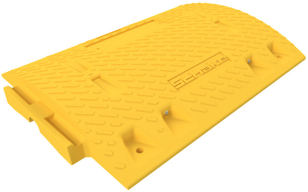 Saobraćajna Prepreka DENIOS 320349W 500 x 400 x 60 mm Žuta Reciklirani PVC sa Reflektorima