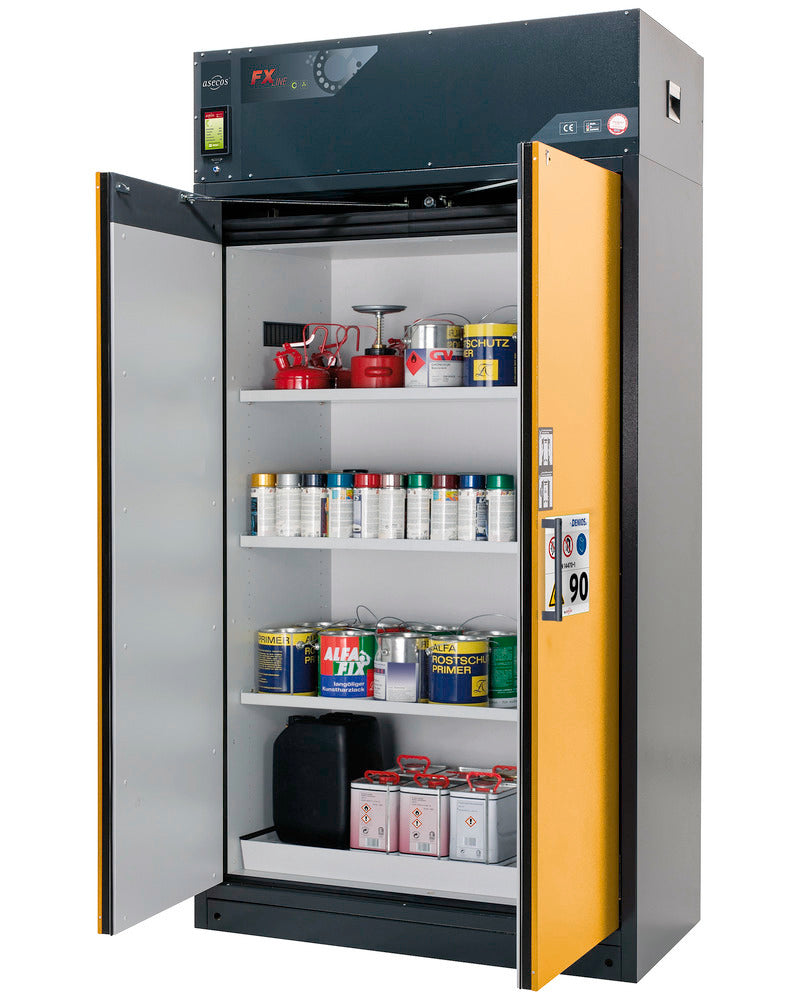 Orman Za Hemikalije Asecos E-123 Antracit Siva 1193x615x2294mm 3 Police 1 Bodenwanne