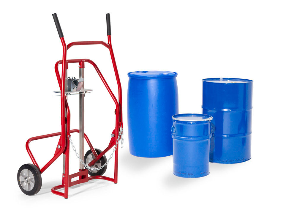 Secu Fasskarren Čelik Crvena 350 Kg 60-220 L
