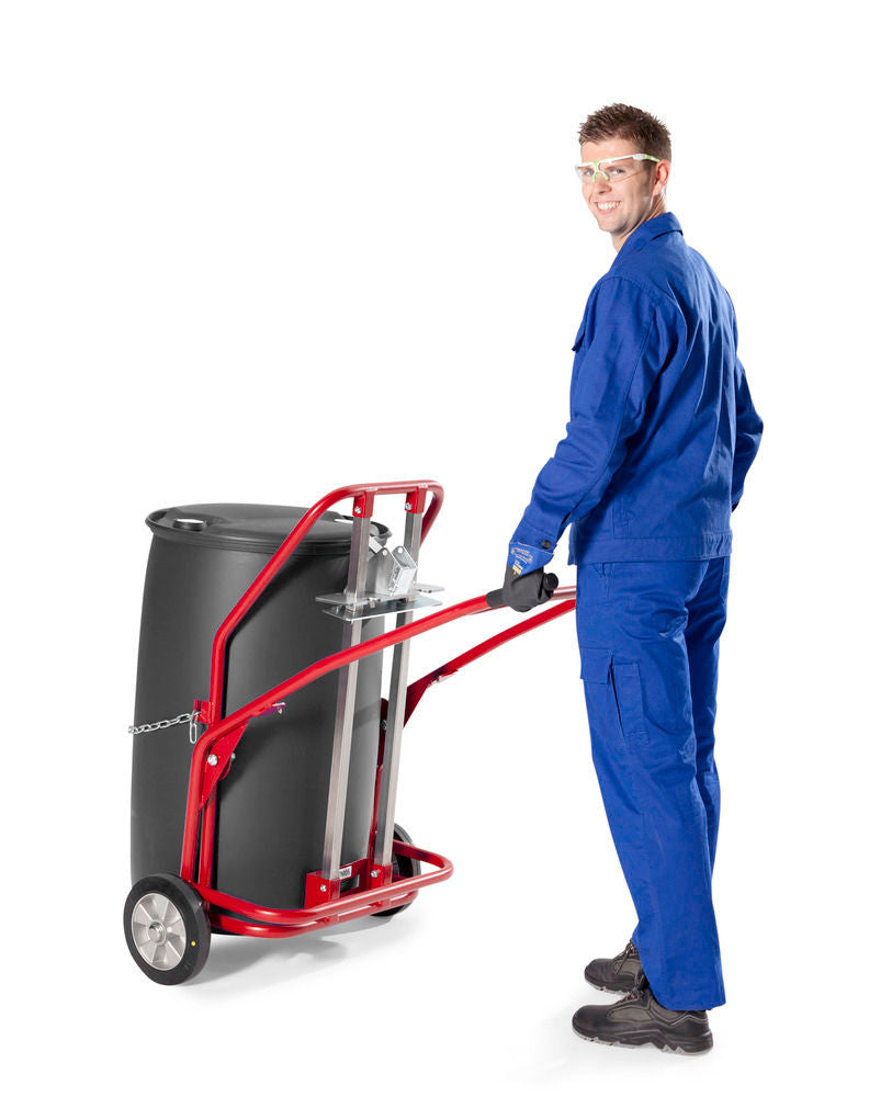 Secu Fasskarren Čelik Crvena 350 Kg 60-220 L