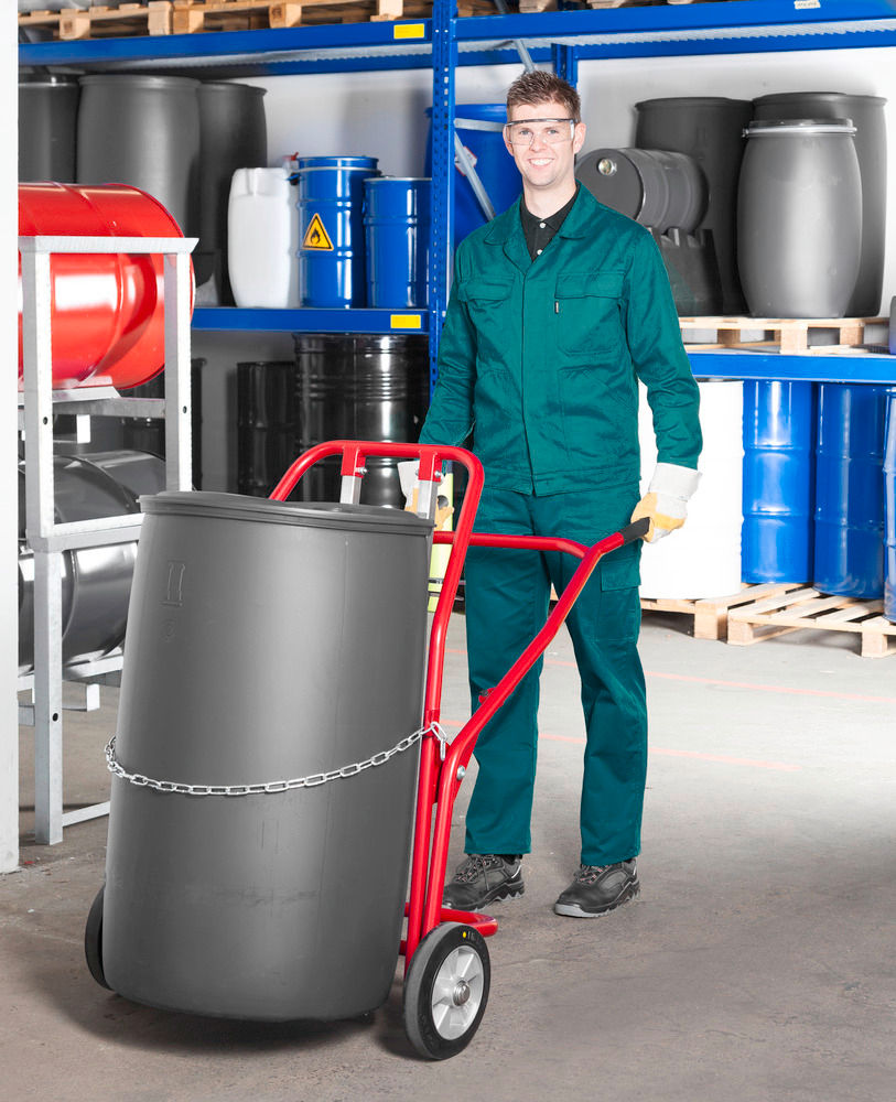 Secu Fasskarren Čelik Crvena 350 Kg 60-220 L