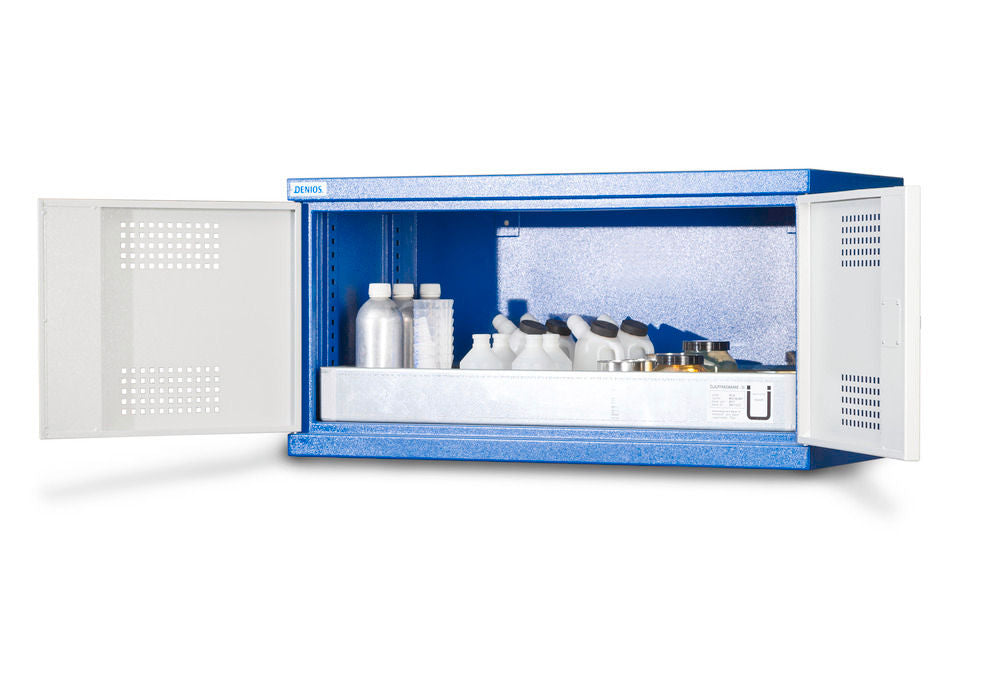 Orman Za Hemikalije Denios CS 100 Plava Siva 1000x500x500mm 1 Bodenwanne