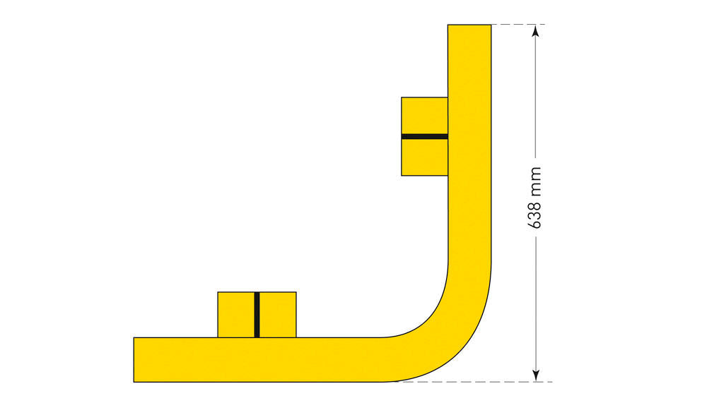 Zaštitni Ugaoni Element Moravia Čelični Žuti 638 mm 252189W