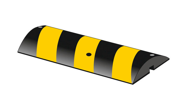 Ležeći policajac DENIOS 252158W 1800 x 300 x 75 mm Crni sa Žutim Reflektujućim Trakama