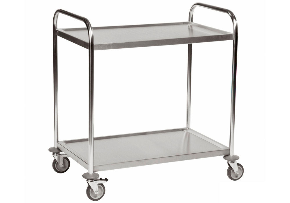 Kongamek Edelstahl-Etagenwagen KM 2 Böden 100 kg 590 x 910 x 940 mm 255346W