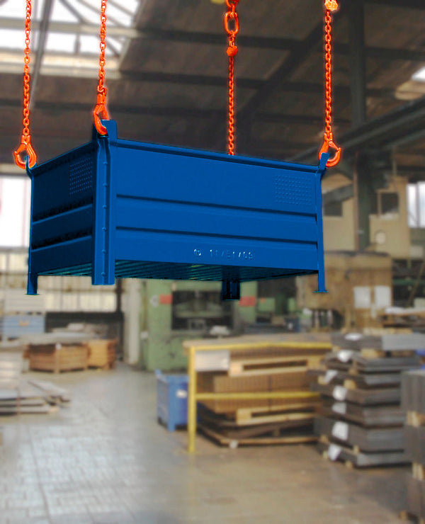 Čelični Stapelbehälter SP 1012 Profi DENIOS 129298W 1200 x 1000 x 600 mm Plavi