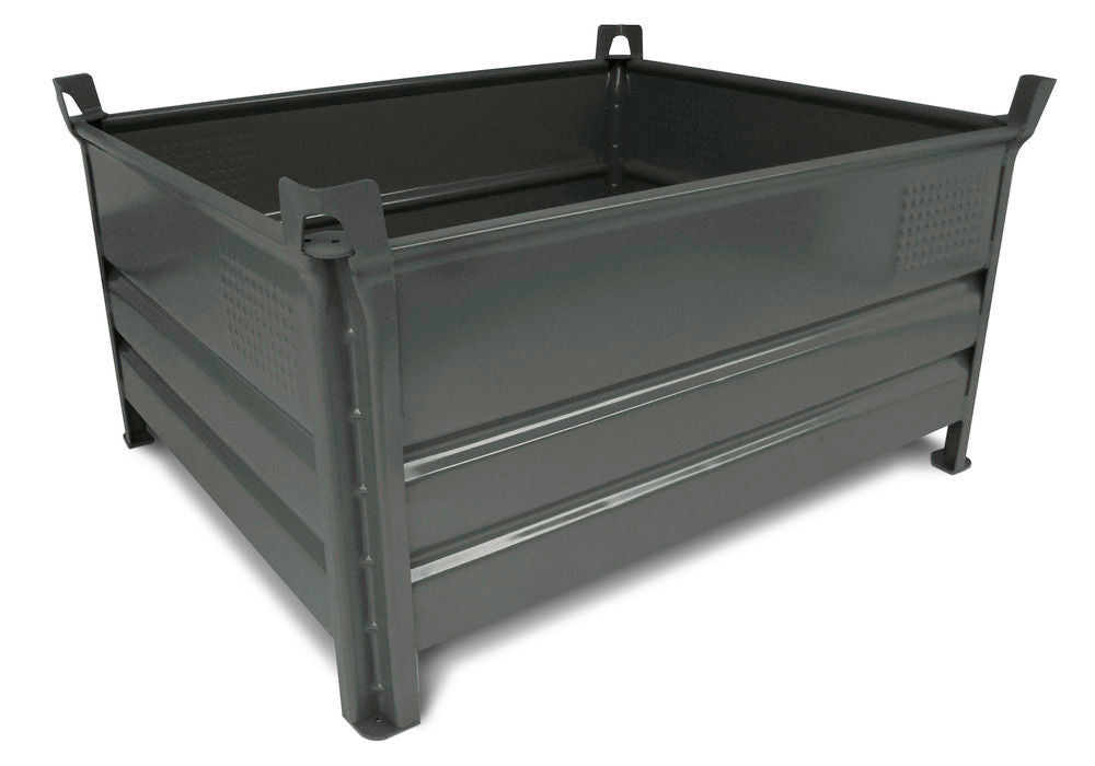 Čelični Stapelbehälter SP 5080 Profi DENIOS 129279W 800 x 500 x 500 mm Sivi