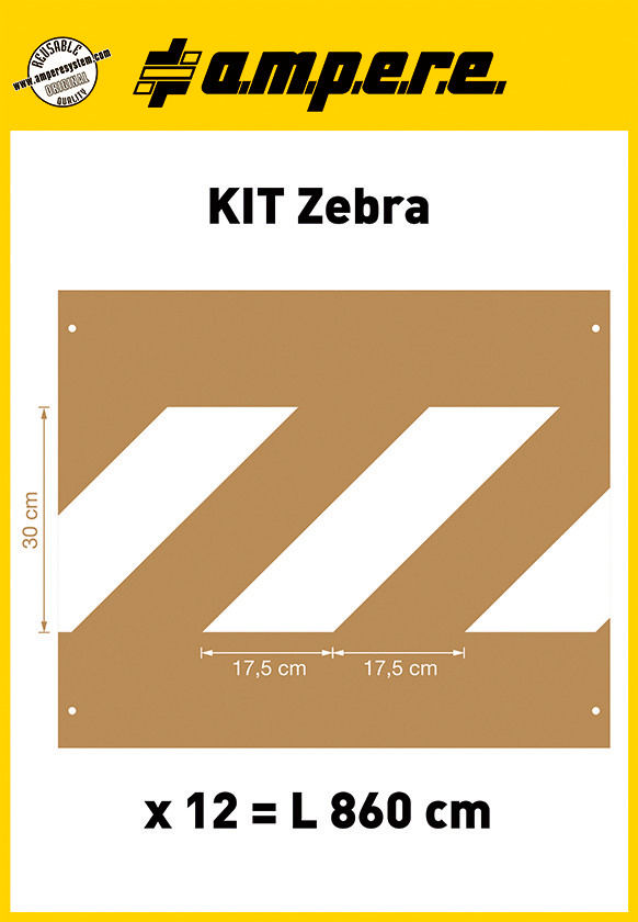 Set Šablona Ampere Zebra 12 Komada 257055W