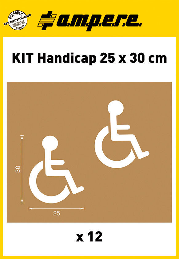 Set Šablona Ampere Handicap 25 x 30 cm 12 Komada 257051W
