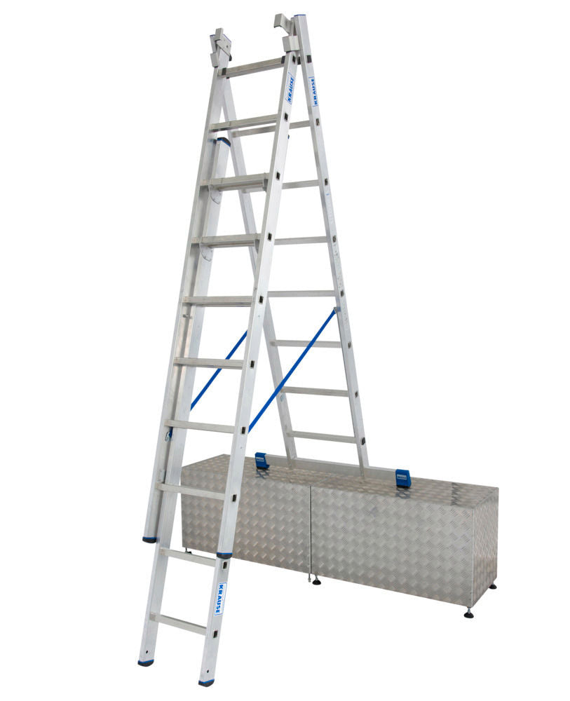 KRAUSE Aluminijumske Višenamenske Merdevine 3 x 10 Prečki 137570W