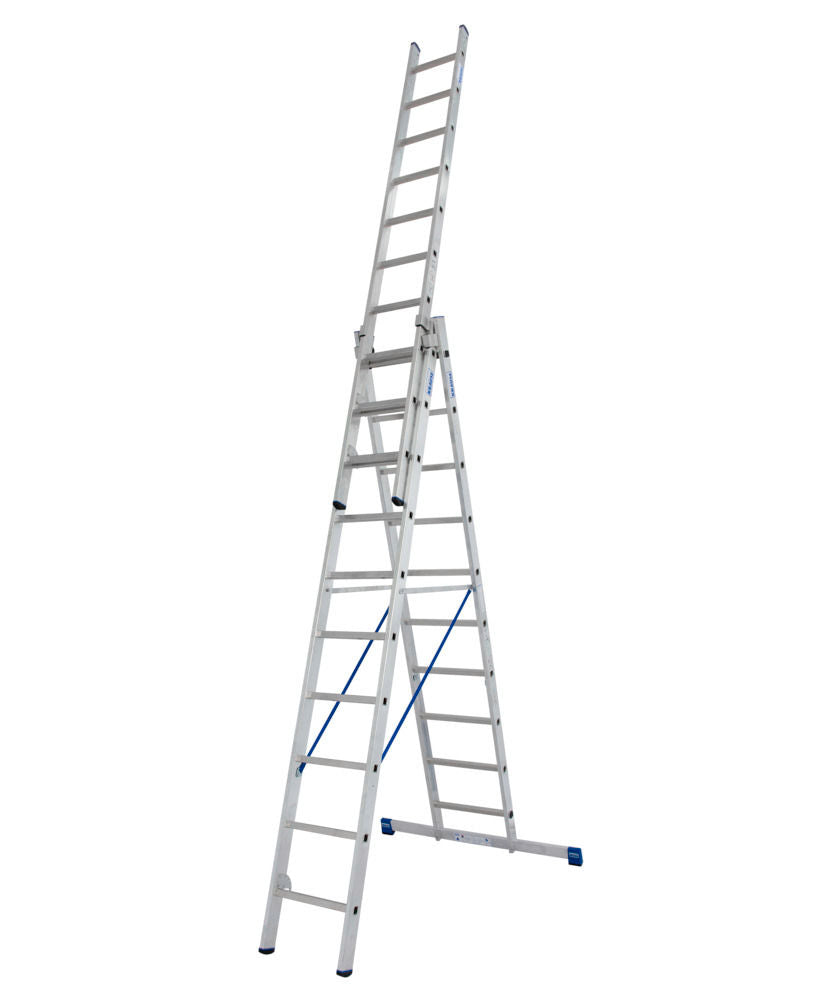 KRAUSE Aluminijumske Višenamenske Merdevine 3 x 10 Prečki 137570W