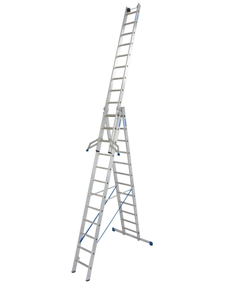 KRAUSE Aluminijumske Višenamenske Merdevine 3 x 12 Prečki 137571W