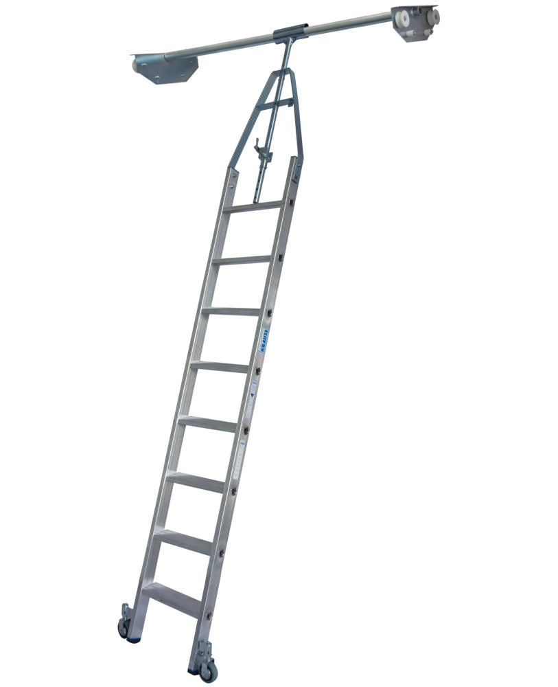 KRAUSE Aluminijumske Pokretne Merdevine za Regal 8 Stepenika 257511W