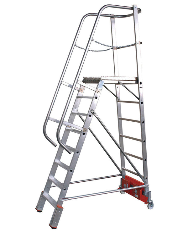 KRAUSE Aluminijumske Merdevine sa Platformom Vario Kompakt 8 Stepenika 257492W