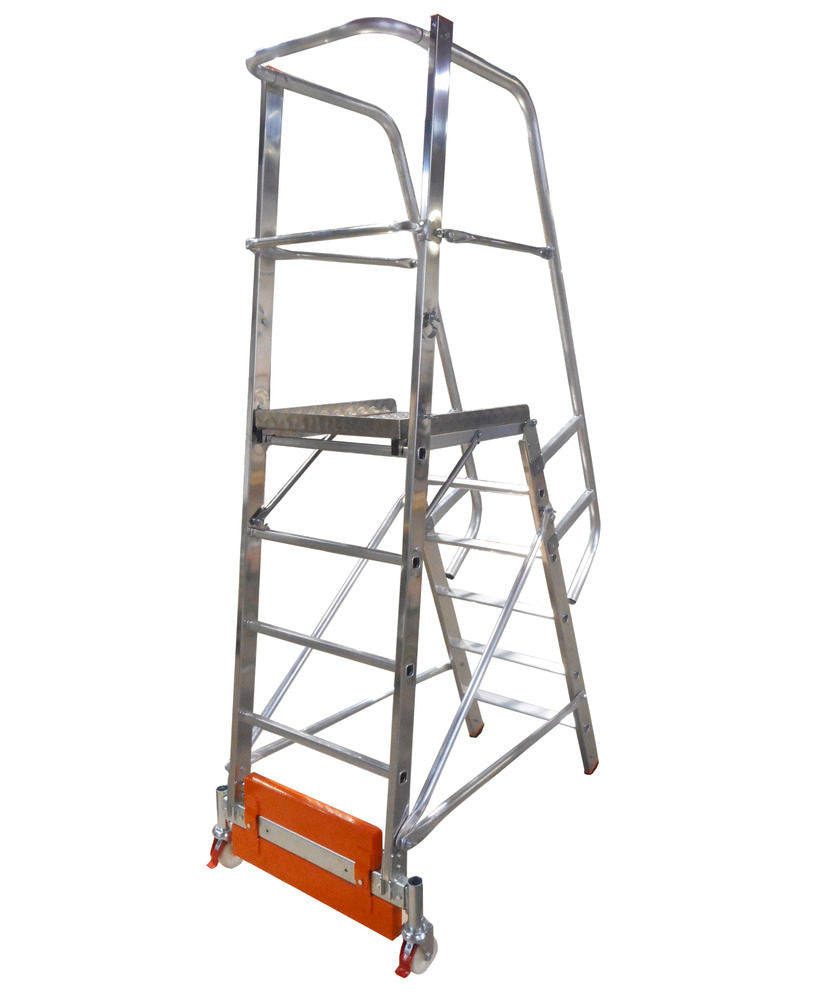 KRAUSE Aluminijumske Merdevine sa Platformom Vario Kompakt 6 Stepenika 257488W