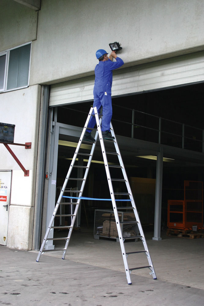 KRAUSE Samostojeće merdevine sa prečkama aluminijumske 2 x 12 prečki 257477W
