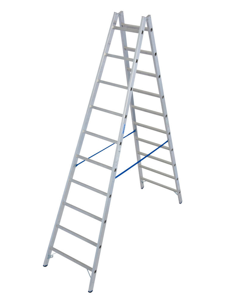 KRAUSE Samostojeće merdevine sa prečagama Aluminijum 2 x 10 prečaga 257476W