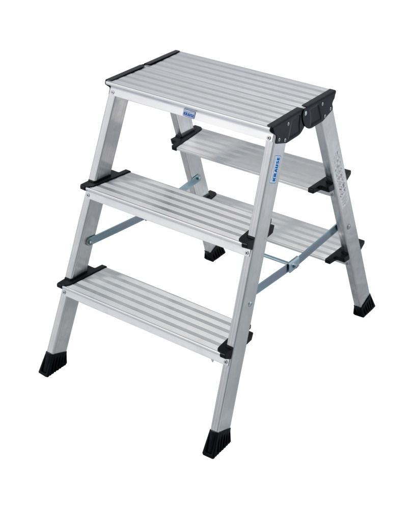 KRAUSE Dvostrano Sklopivo Gazište Treppo Aluminijum 2 x 3 Gazišta 257458W