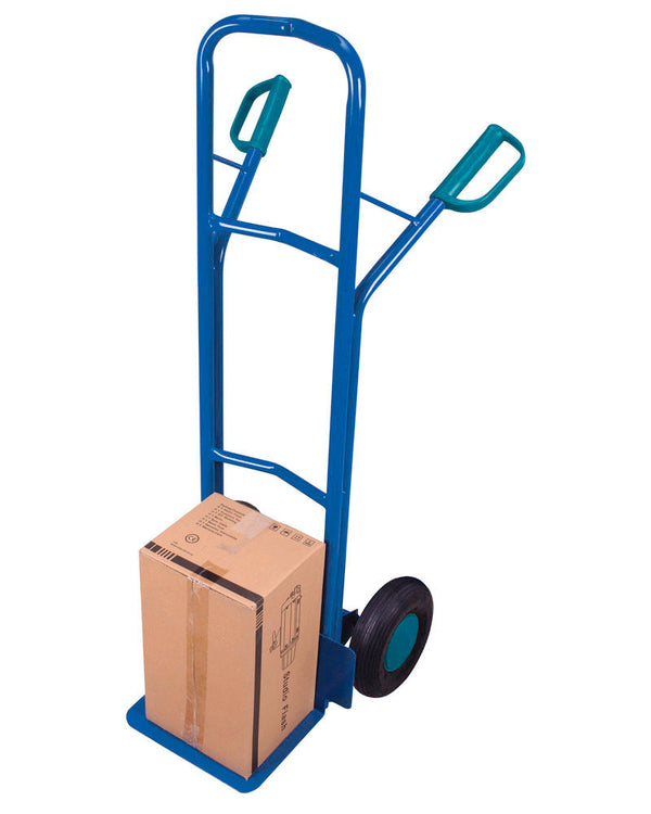 DENIOS classic-line kolica za uređaje od čelika sa pneumatskim gumama, lopata 320 x 250 mm 250 kg 258207W