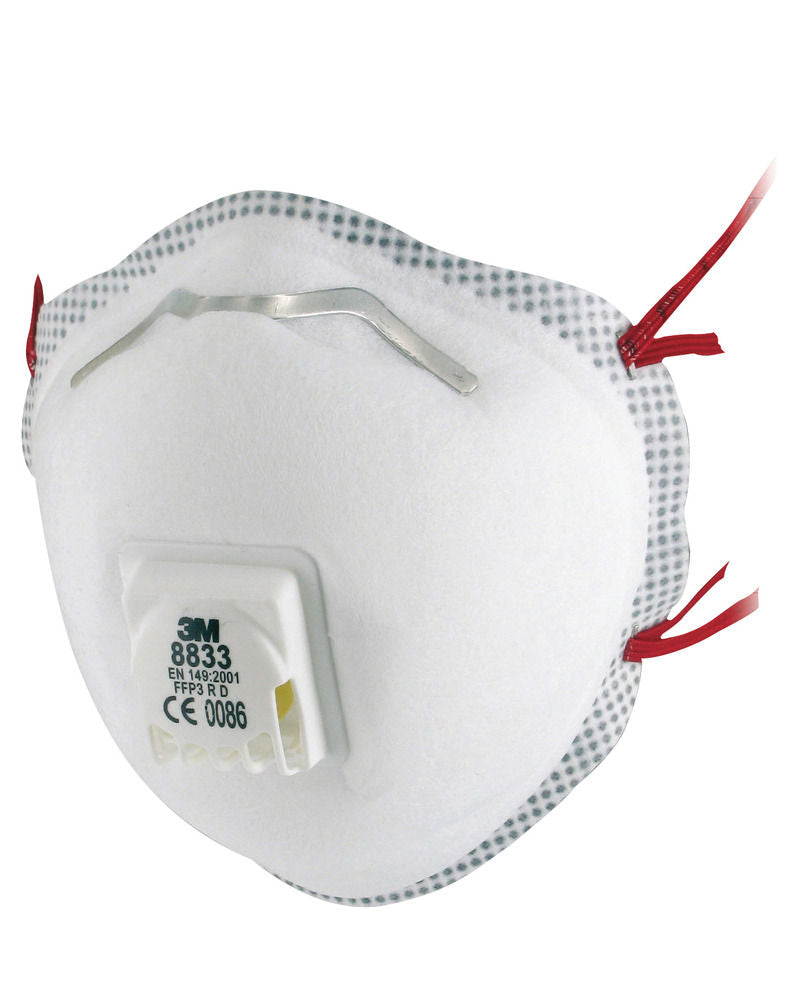Jednokratna Polumaska 3M 8833 Komfort FFP3 R D sa Ventilom 10 Komada