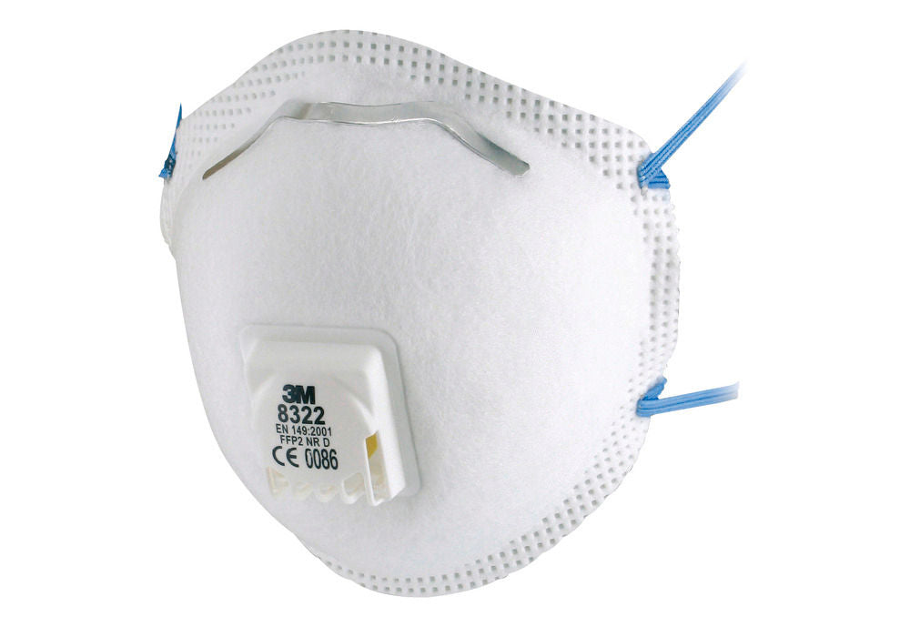 3M Komfort 8322 FFP2 NR D Polumaska za Jednokratnu Upotrebu sa Ventilom 10 Komada