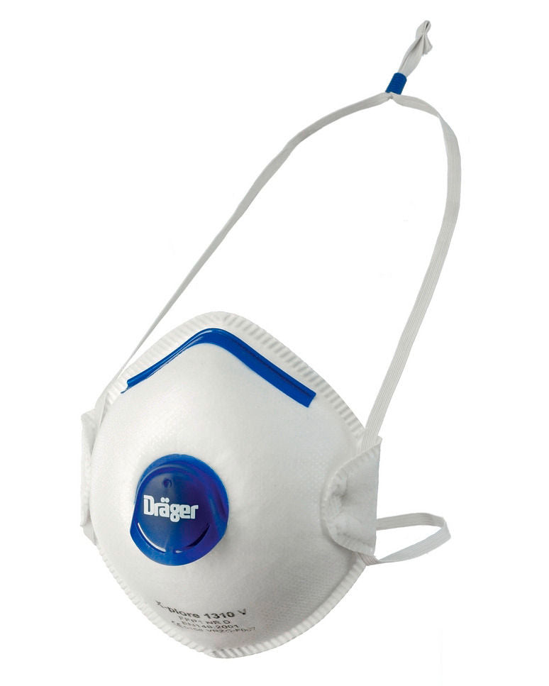 Atemschutzmaske Dräger X-plore 1310V FFP1 NR D Vorgeformt sa Ventilom 10 Komada