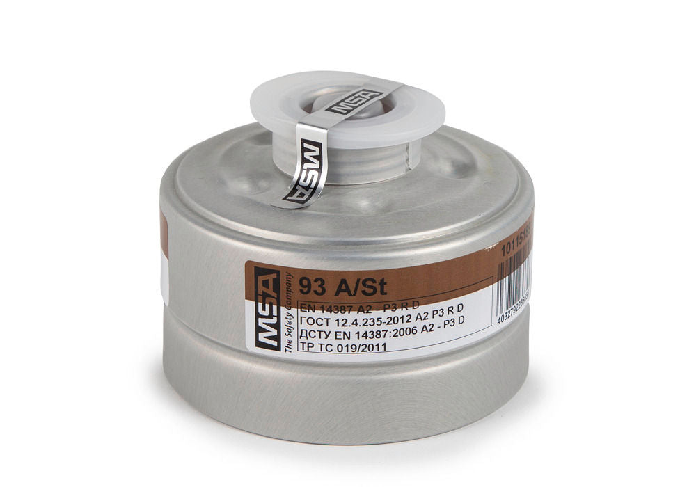 Kombinovani Filter MSA 93 A/St A2P3 R D za Maske sa Okruglim Navojem Rd40