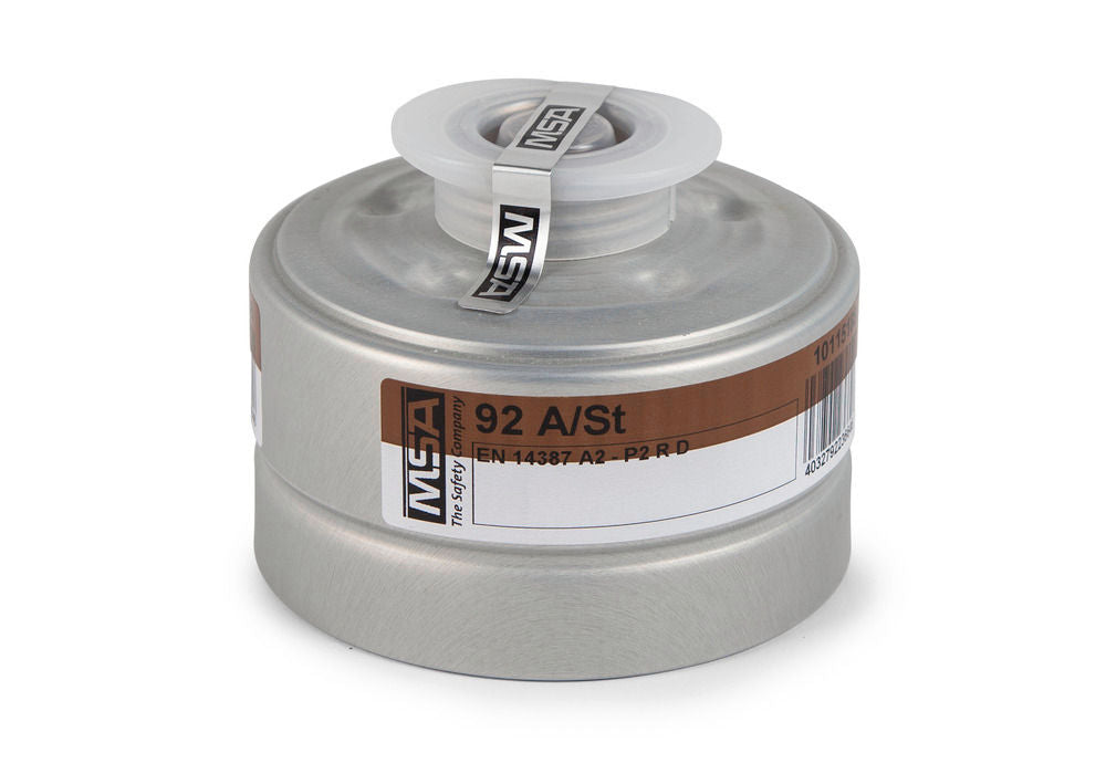 MSA Kombifilter 92 A/St A2P2 R D za Maske sa Okruglim Navojem Rd40 Metalno Kućište