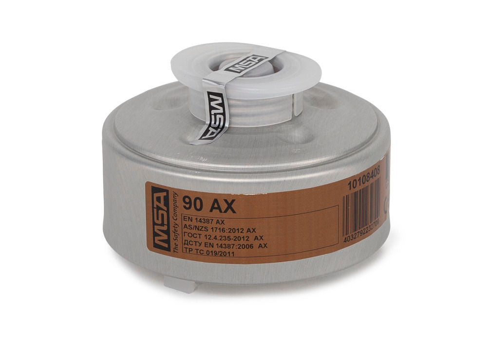 Gasfilter MSA 90 AX Zaštitni Nivo AXA2 za Maske sa Okruglim Navojem Rd40