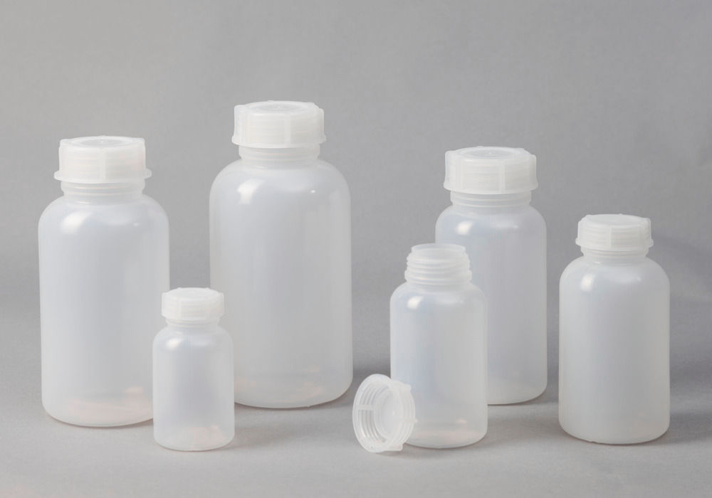 LDPE Boce sa Širokim Grlom Okrugle Prirodno-Transparentne 250 ml Pakovanje od 30 Komada DENIOS 261405W