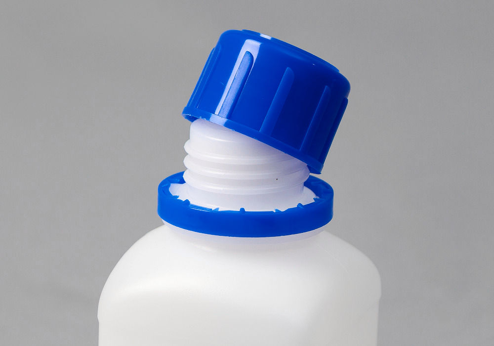 HDPE boce sa uskim grlom, četvrtaste, prirodno-providne, 250 ml, 30 komada DENIOS 257547W