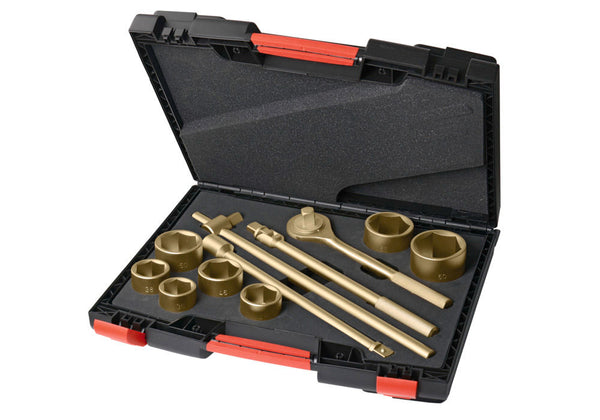 Knarrenkasten 3/4" 12-delni 36-60 mm Specijalna Bronza Bez Varnica za EX Zone DENIOS 262869W