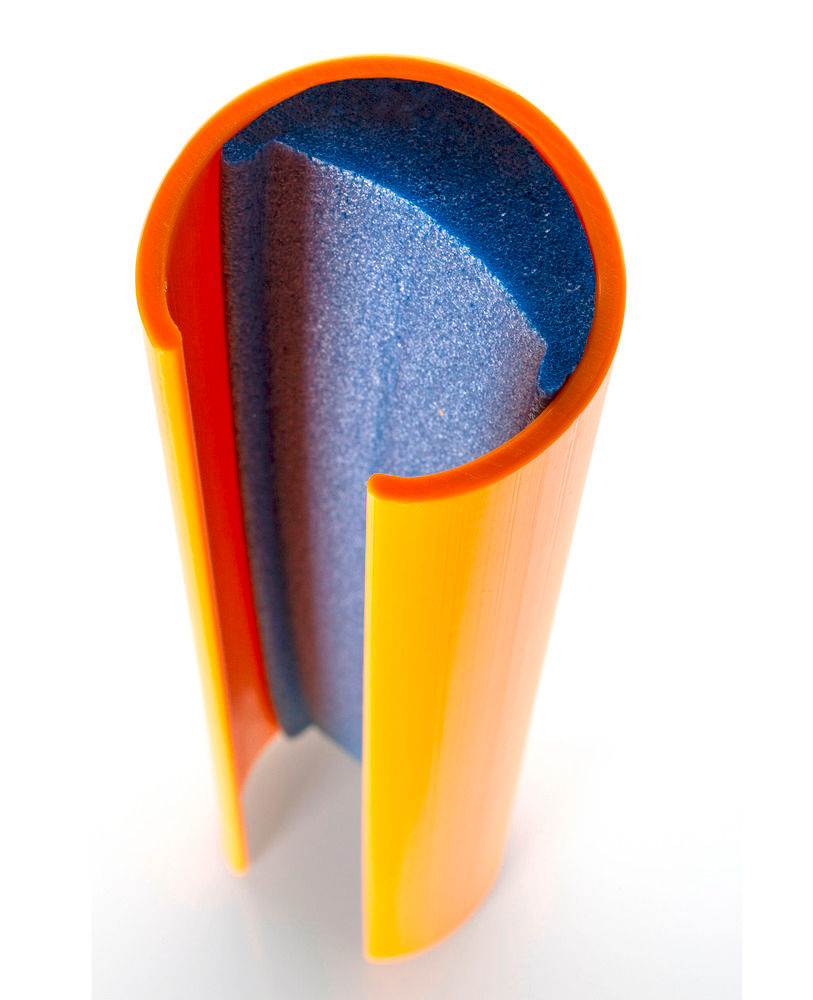 Štitnik od udara za regale ECO-RACK Tip S žuti za širinu stuba regala 70-87 mm 263574W