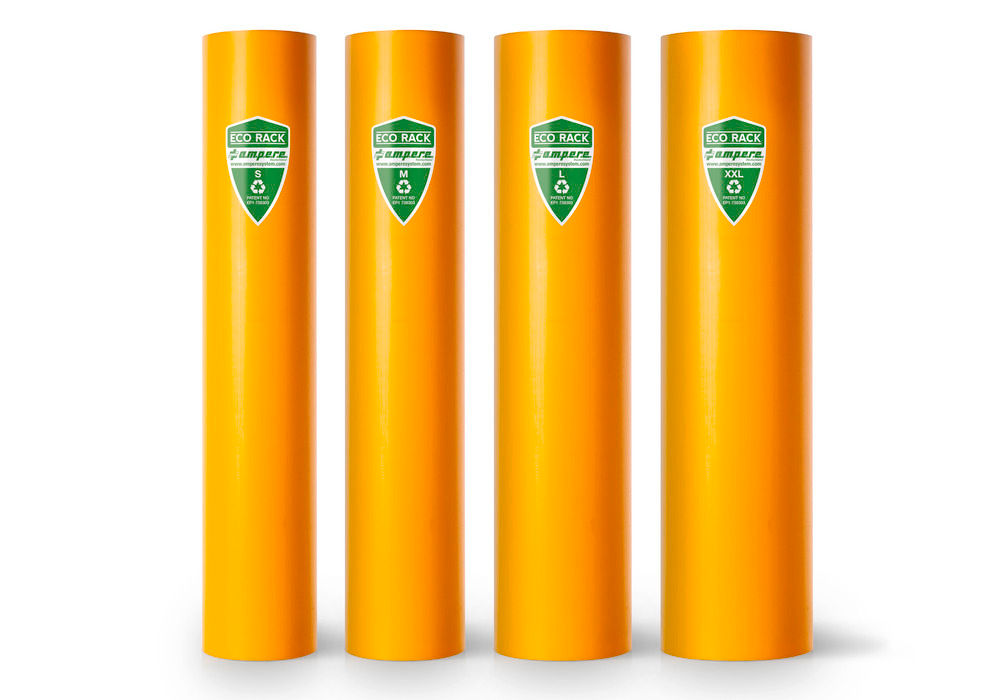 Štitnik od udara za regale ECO-RACK Tip S žuti za širinu stuba regala 70-87 mm 263574W