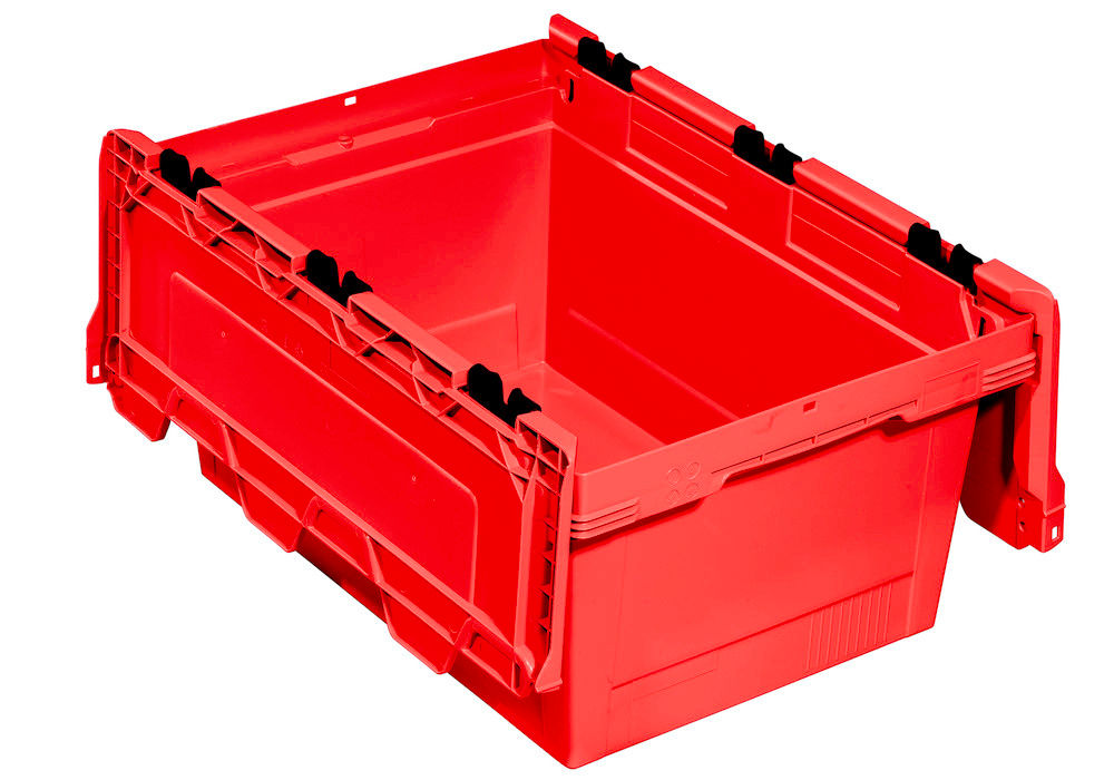 Višekratni Stapelbehälter Classic-Line D DENIOS 265268W 600 x 400 x 299 mm Crveni