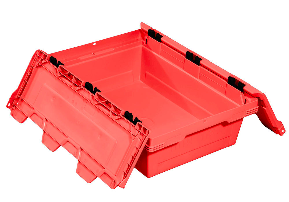 Višekratni Stapelbehälter Classic-Line D DENIOS 265264W 600 x 400 x 199 mm Crveni