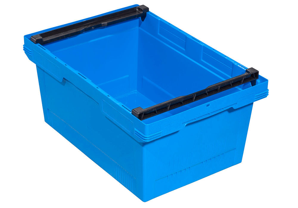 Polipropilenski Sklopivi Stapelbehälter Classic-Line D Sa Stapelbügelom DENIOS 265255W 600 x 400 x 273 mm Plavi