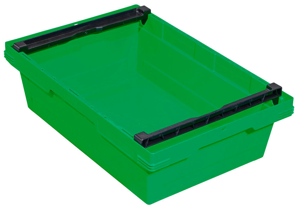 Polipropilenski Sklopivi Stapelbehälter Classic-Line D Sa Stapelbügelom DENIOS 265254W 600 x 400 x 173 mm Zeleni