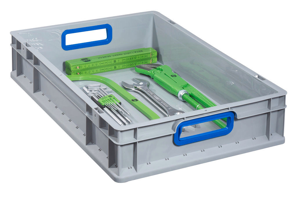 Euro Stapelbehälter Classic-Line B DENIOS 265214W 600 x 400 x 120 mm Sivi/Plavi
