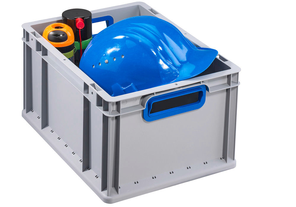 Euro Stapelbehälter Classic-Line B DENIOS 265212W 400 x 300 x 220 mm Sivi/Plavi