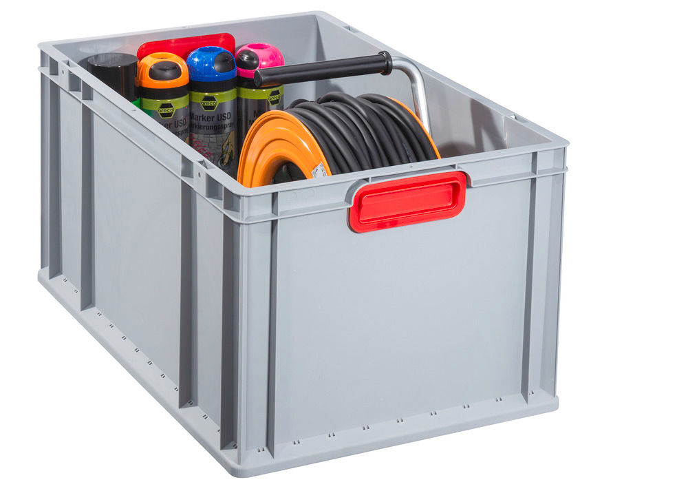 Euro Stapelbehälter Classic-Line B DENIOS 265209W 600 x 400 x 320 mm Sivi/Crveni