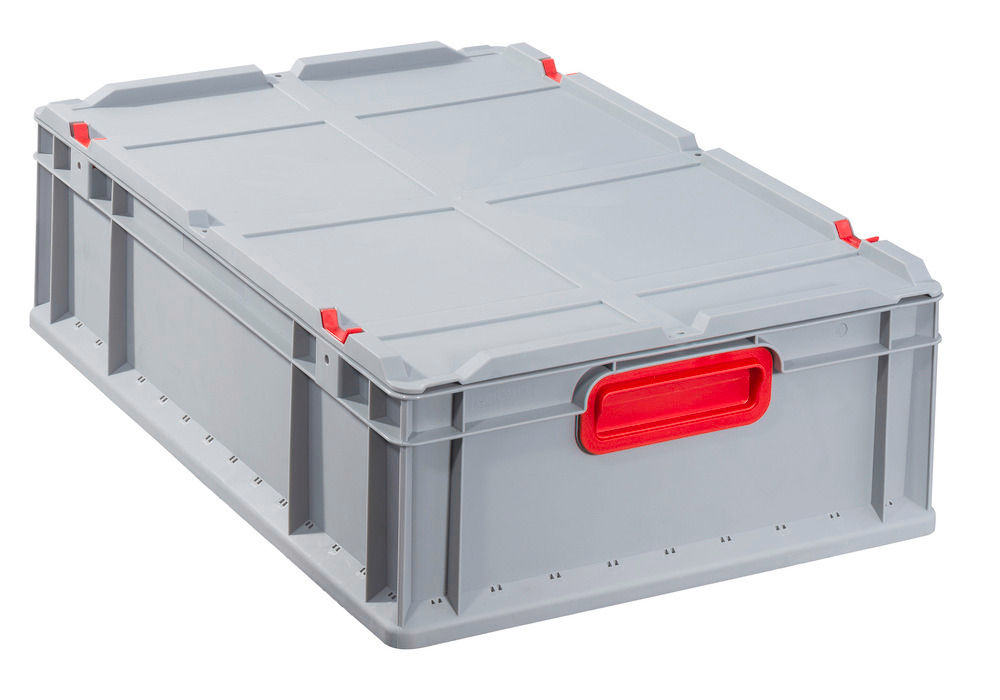 Euro Stapelbehälter Classic-Line B DENIOS 265207W 600 x 400 x 170 mm Sivi/Crveni