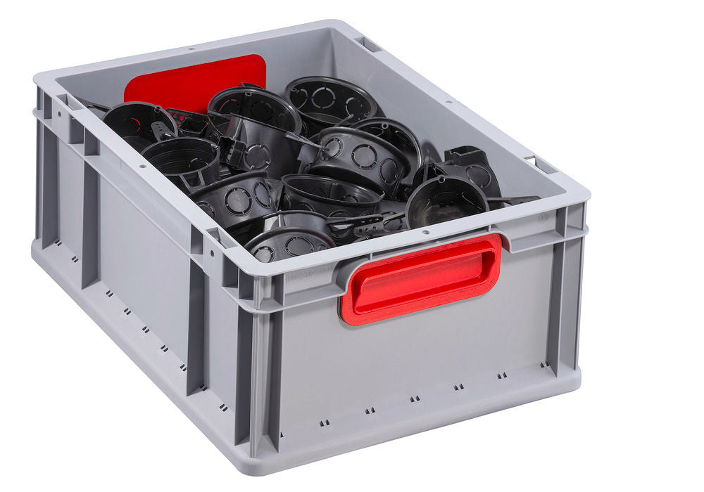 Euro Stapelbehälter Classic-Line B DENIOS 265203W 400 x 300 x 170 mm Sivi/Crveni