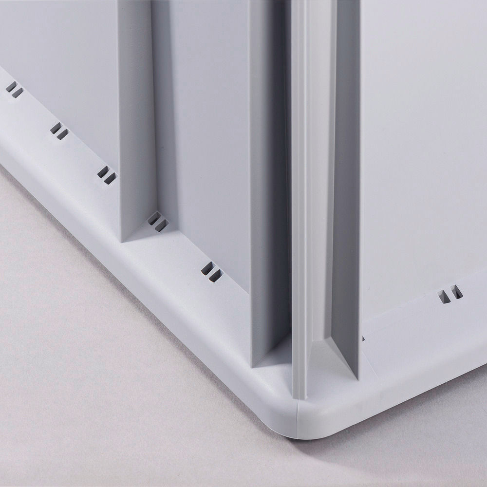 Euro Stapelbehälter Classic-Line B DENIOS 265202W 400 x 300 x 120 mm Sivi/Crveni