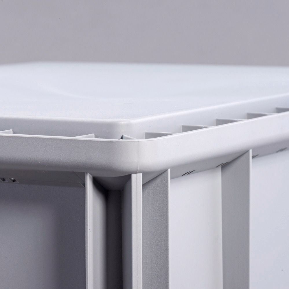 Euro Stapelbehälter Classic-Line B DENIOS 265202W 400 x 300 x 120 mm Sivi/Crveni