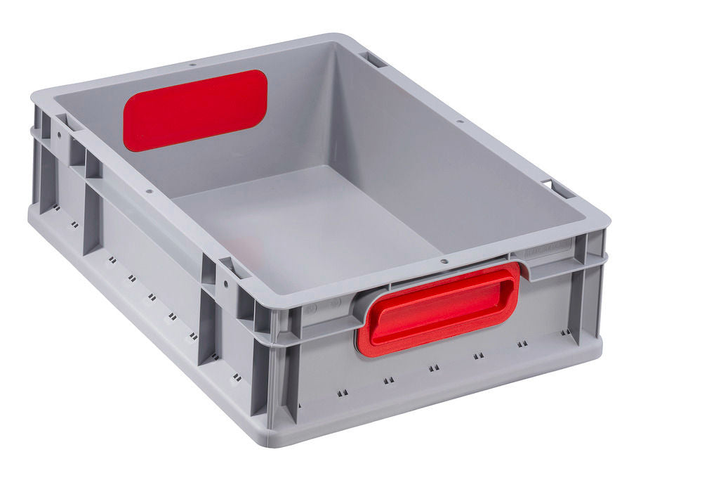 Euro Stapelbehälter Classic-Line B DENIOS 265202W 400 x 300 x 120 mm Sivi/Crveni