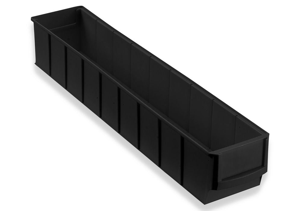 ESD-Regalkasten pro-line C3-S PP 91 x 500 x 81 mm Crni Pakovanje 24 Komada DENIOS 265172W