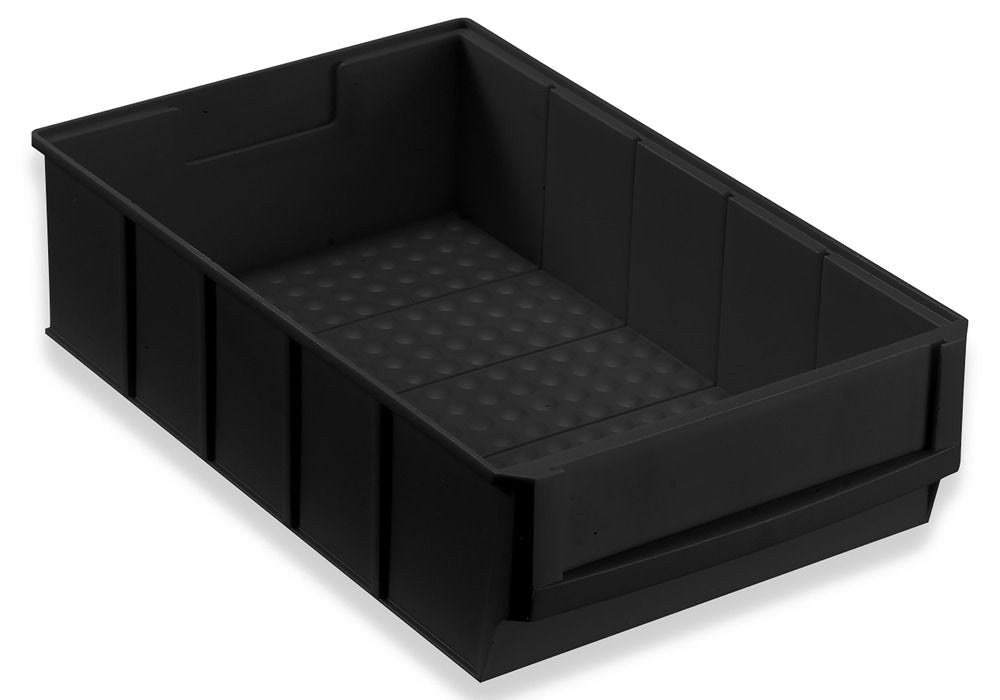 ESD-Regalkasten pro-line C1-B PP 185 x 300 x 81 mm Crni Pakovanje 24 Komada DENIOS 265169W