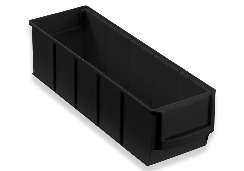 ESD-Regalkasten pro-line C1-S PP 91 x 300 x 81 mm Crni Pakovanje 48 Komada DENIOS 265168W